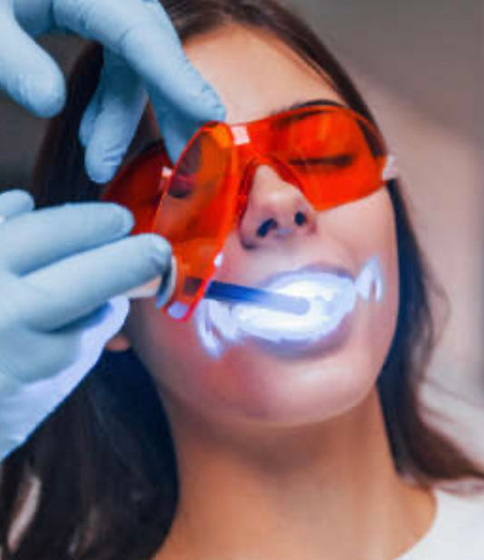 Professional Teeth Whitening. (Professional in-office) with *ZOOM* Light