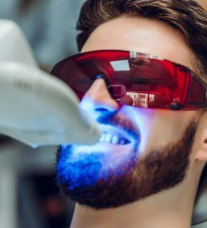 Professional Teeth Whitening. (Professional in-office) with *ZOOM* Light