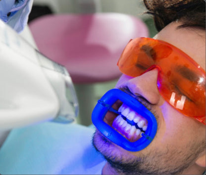 Professional Teeth Whitening. (Professional in-office) with *ZOOM* Light